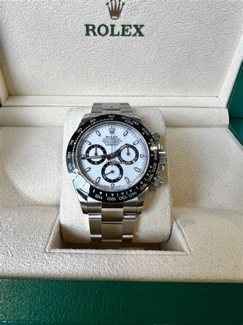 rolex white gold panda|rolex daytona 116500 for sale.